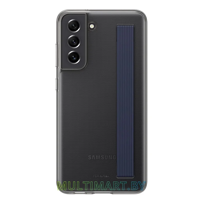 Чехол для телефона Samsung Slim Strap Cover для Galaxy S21 FE (темно-серый)